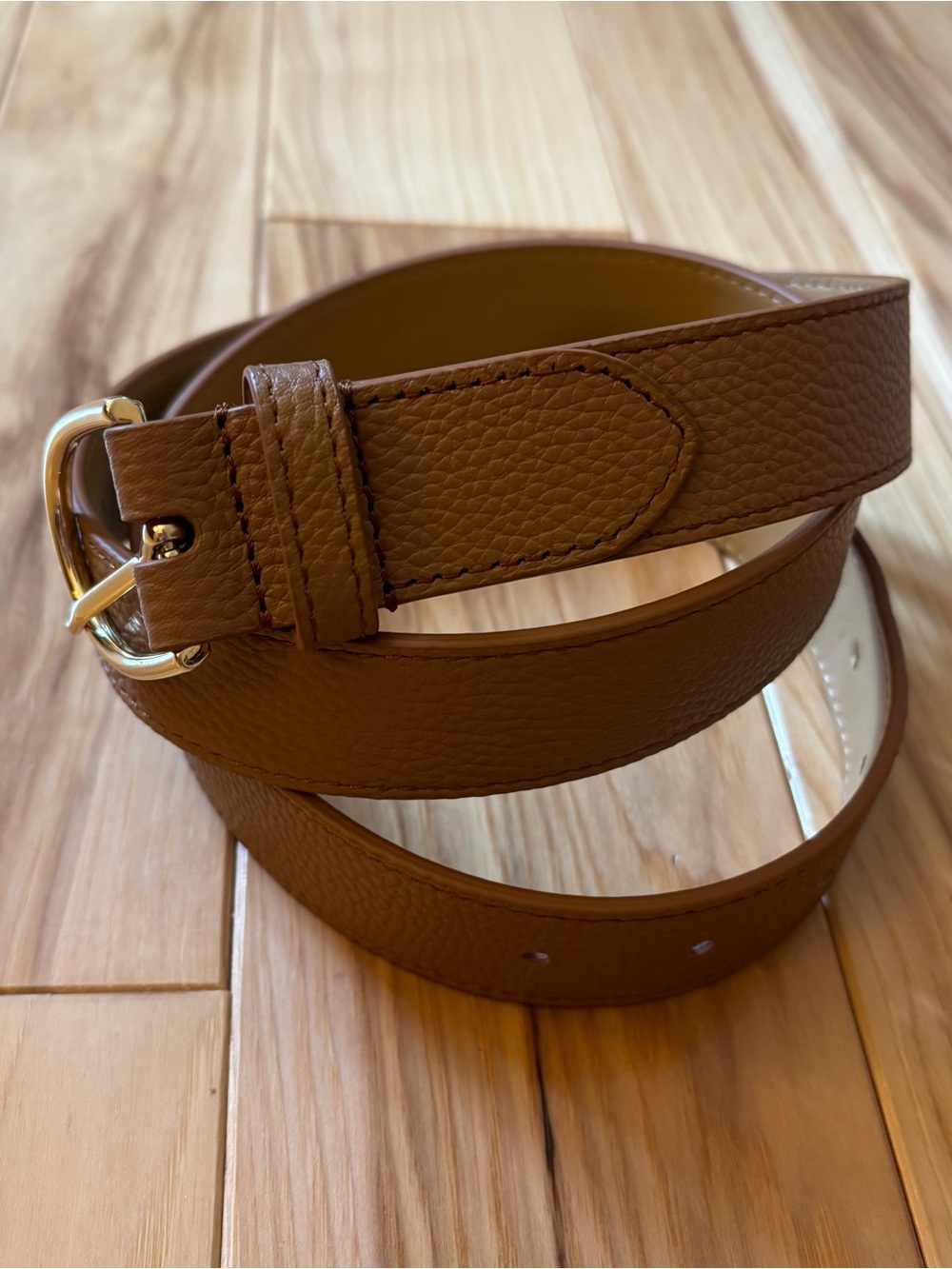Talbots Tan Leather Belt Size Large